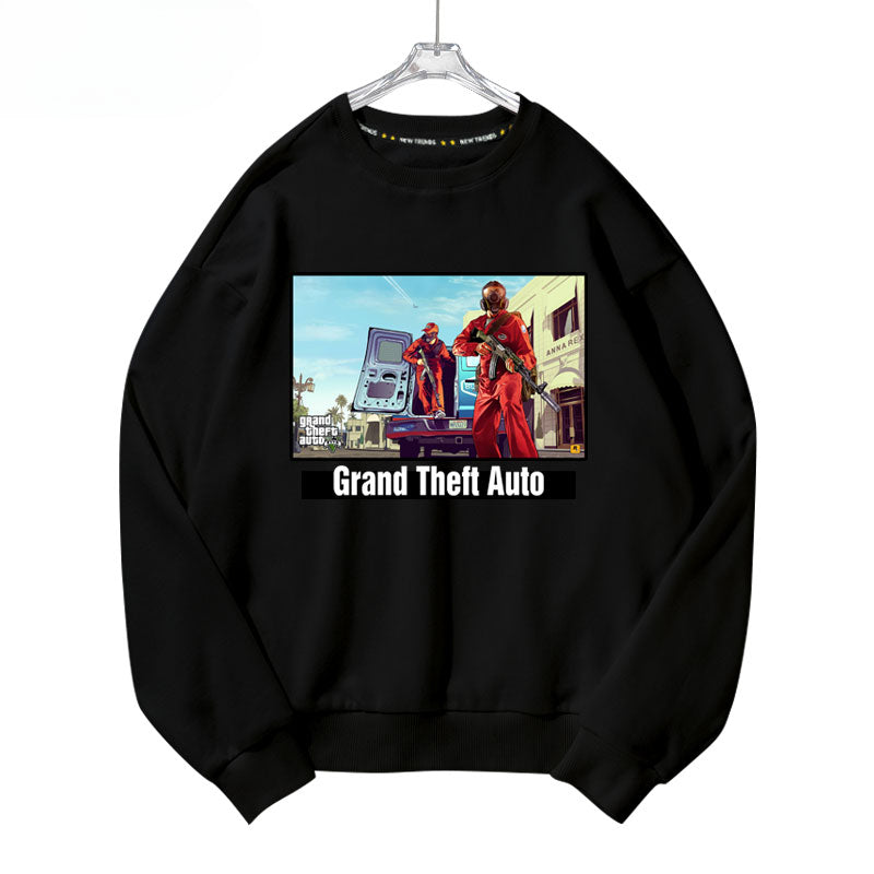 Game Crew Neck Pullover Sweatshirt