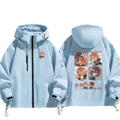 Unisex Dazai Anime Print Zipper Jacket