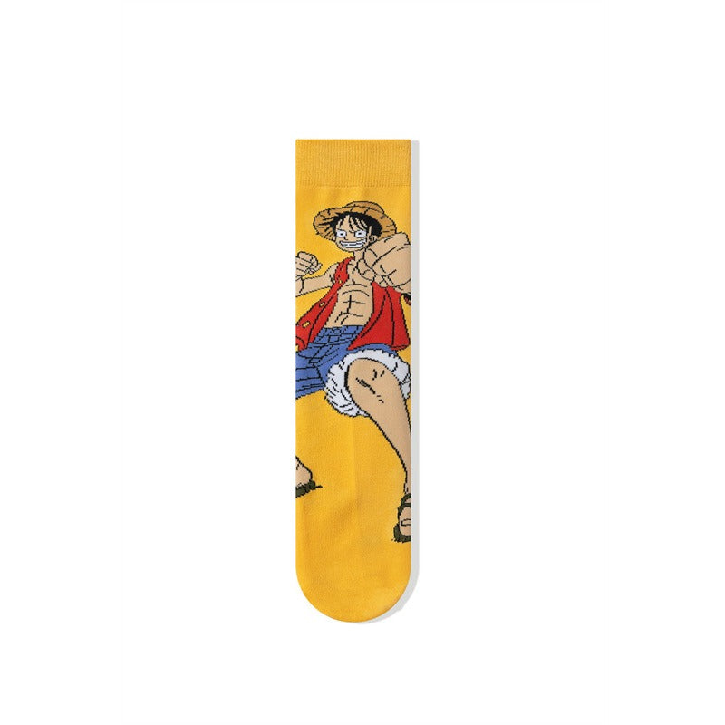 Straw Hat Anime Printed Socks