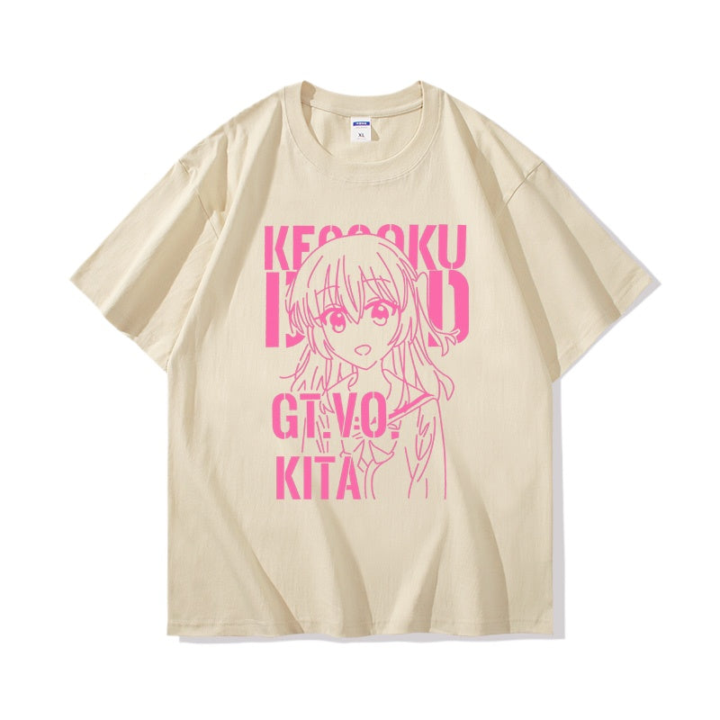 Women's Cotton Anime Short-sleeved T-shirt
