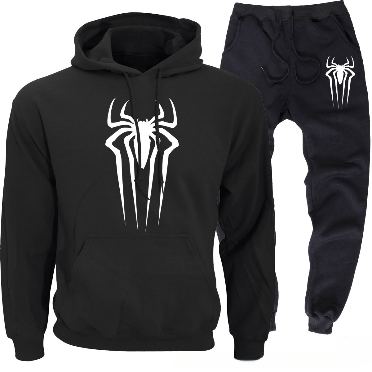 Casual Men's Spider Hoodie and Pants Co-ords Sportswear