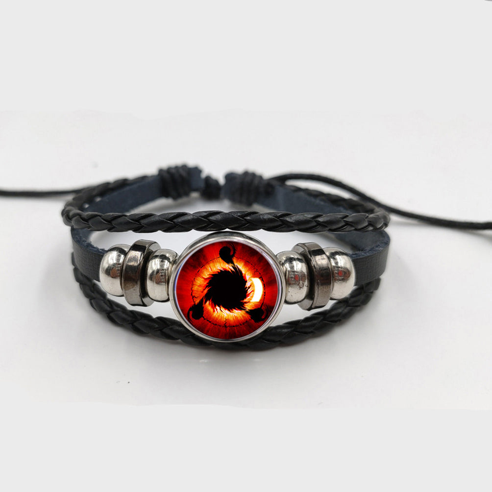 Chic Anime Gem Cowhide Woven Bracelet