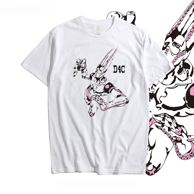 Unisex JOJO Killer Queen Printed Short Sleeve T-shirt