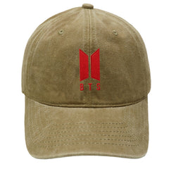 BANGTAN LOGO Embroidery Washed Cap