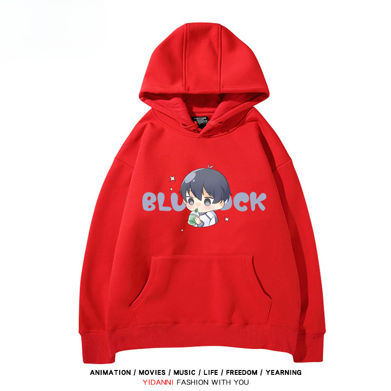 Cute Anime Graphic Print Pullover Hoodie