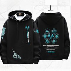 Unisex Xiao Game Print Casual Hoodie