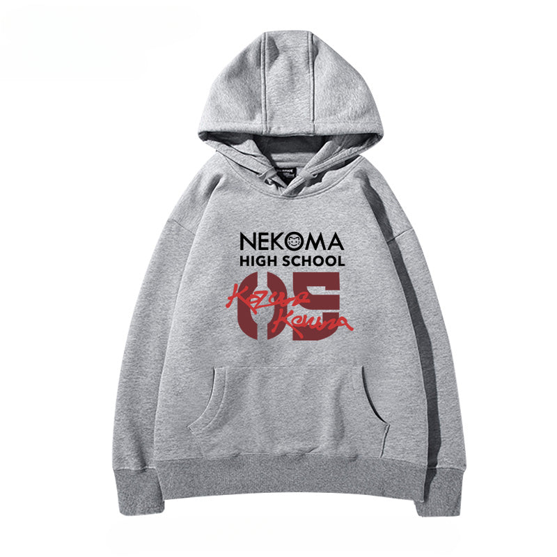 Unisex Anime Letter Cos Loose Hoodie