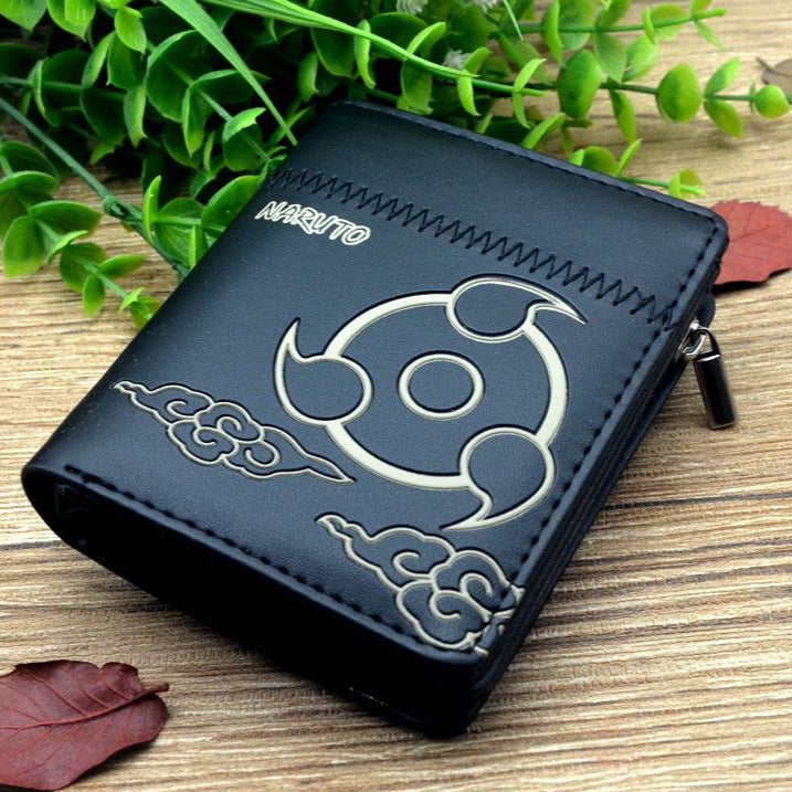 Cool Anime Black Zipper Wallet