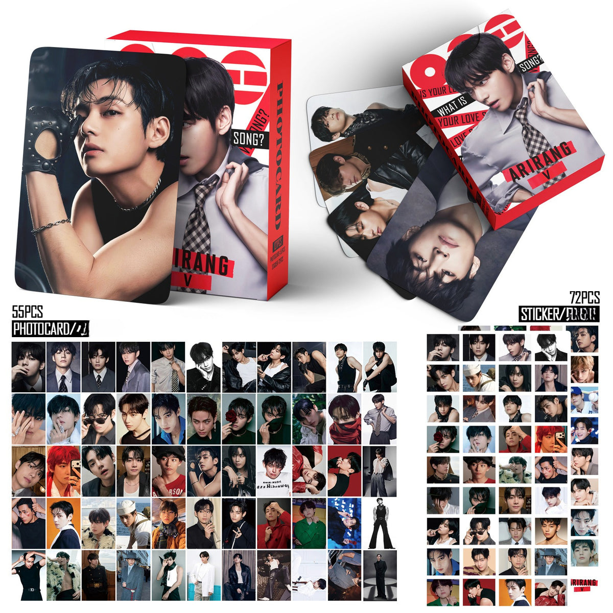 V ARIRANG Personal Photocard Stickers