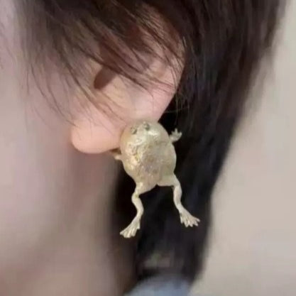 Cute Frog Earrings Ear Clips