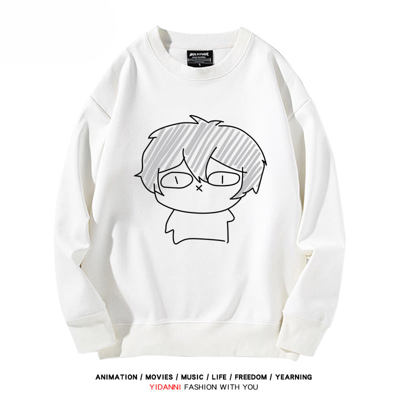 Anime Graffiti Crew Neck Sweatshirt
