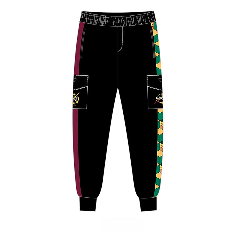 Unisex Tanjiro Anime Trousers Casual Sweatpants