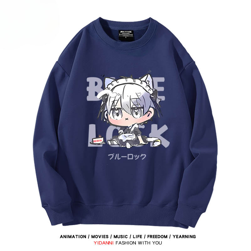 Cute Anime Pattern Crew Neck Sweatshirt