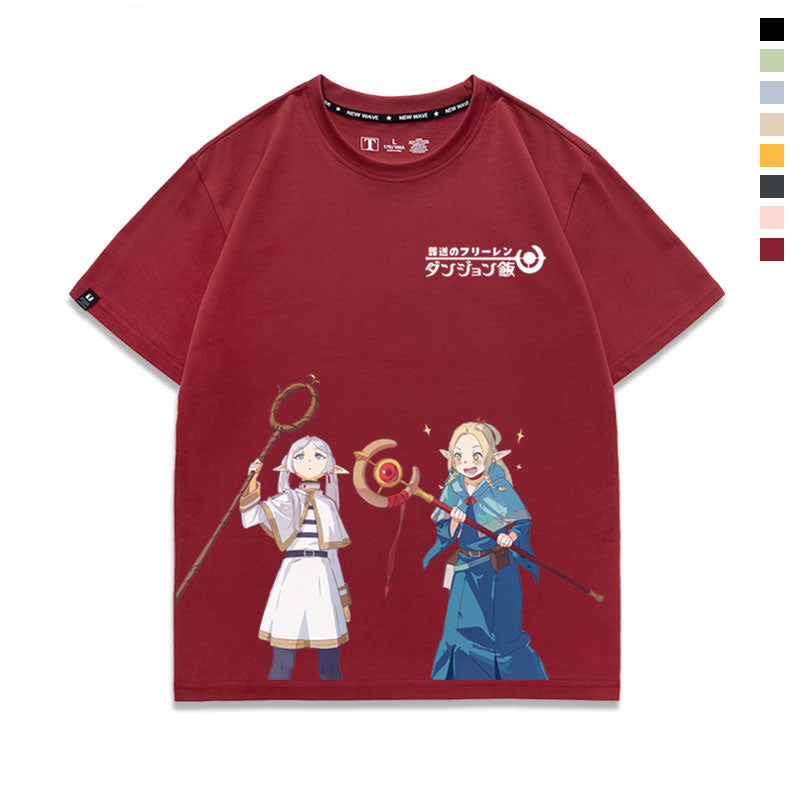 Unisex Anime Printed Short-sleeved T-shirt