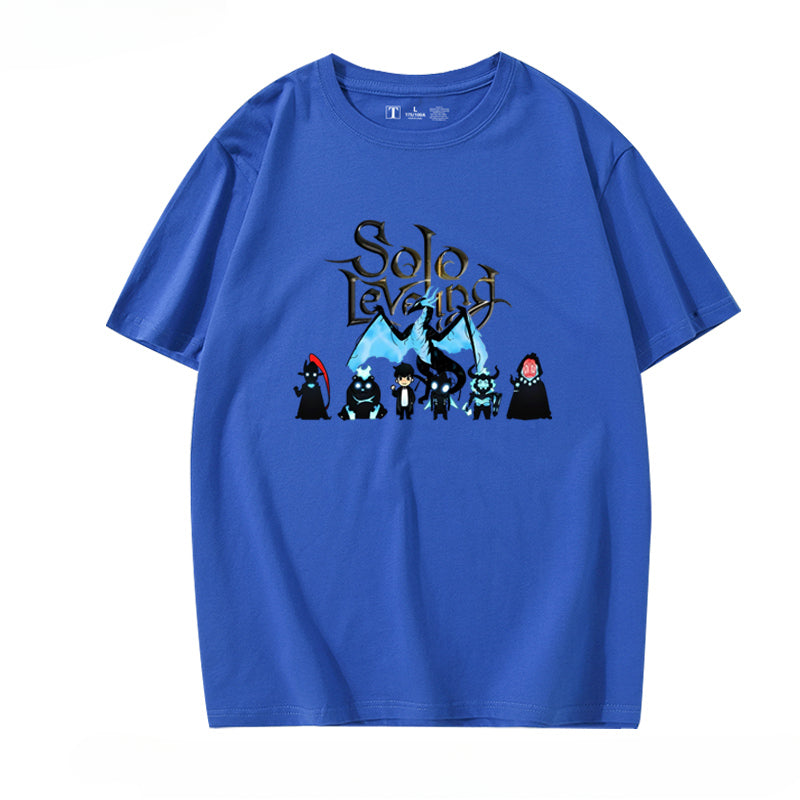 Trendy Anime Print Short-sleeved T-shirt