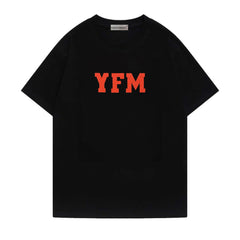 JUHOON Same Style Letter Print Short-sleeved T-shirt