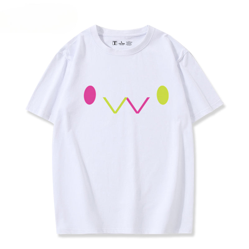 Girls' Vtuber Anime Cos Short-sleeved T-shirt