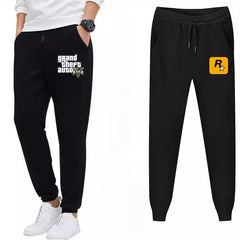 Men's Game Logo Print Casual Sweatpants