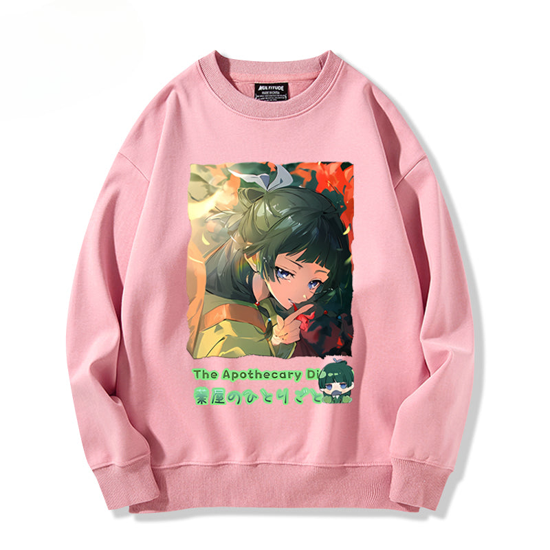 Unisex Anime Pattern Pullover Hoodie