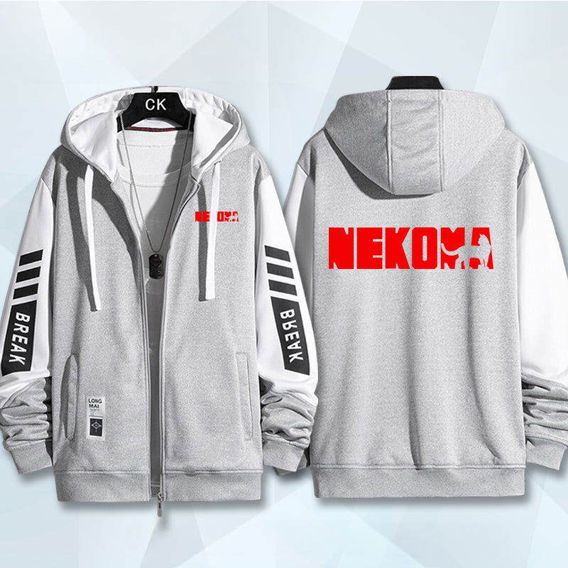 Women's Nekoma Anime Zipper Hooded Coat