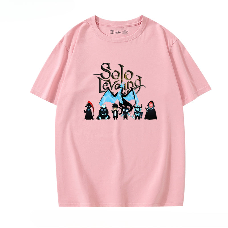 Trendy Anime Print Short-sleeved T-shirt