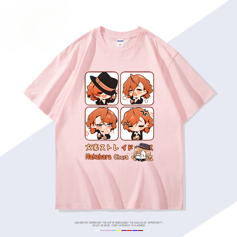 Trendy Anime Pattern Short-sleeved T-shirt