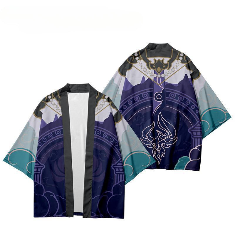 Casual Game Cosplay Kimono Cloak