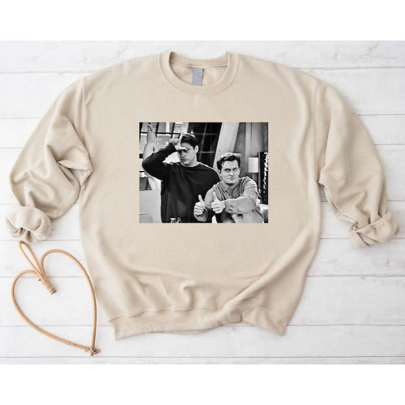 Chandler and Joey Friends Pullover Sweatshirt