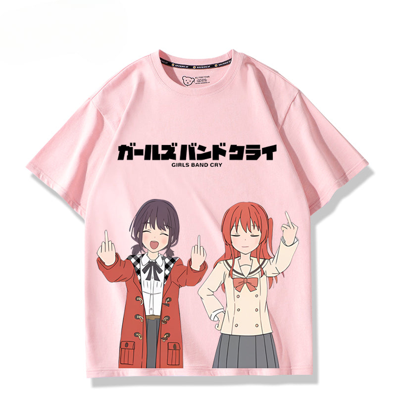 Casual Girls Anime Short Sleeve T-Shirt