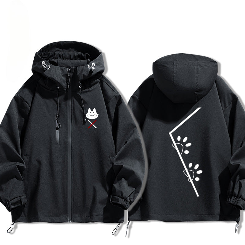 Trendy Game Hooded Zipper Thin Jacket