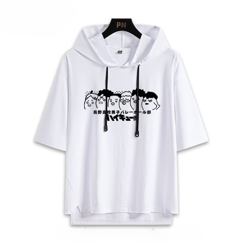 Karasuno High Hinata Hooded T-Shirt