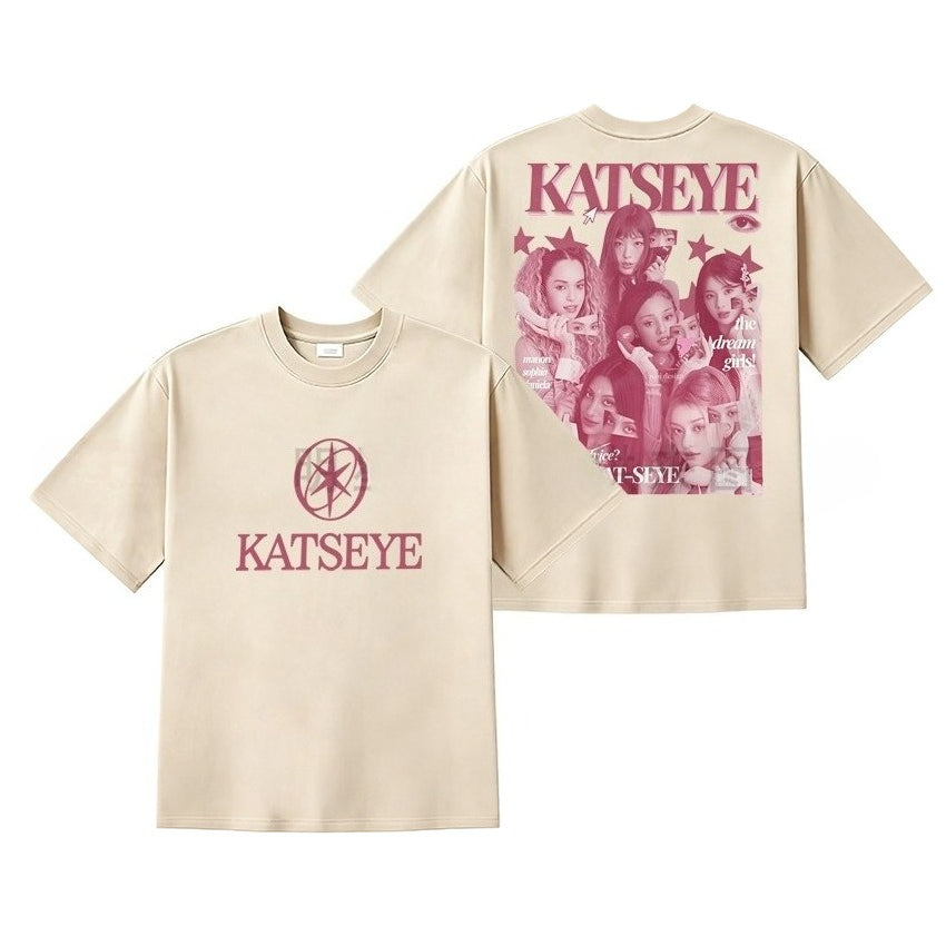 KATSEYE Poster Printed T-shirt Top