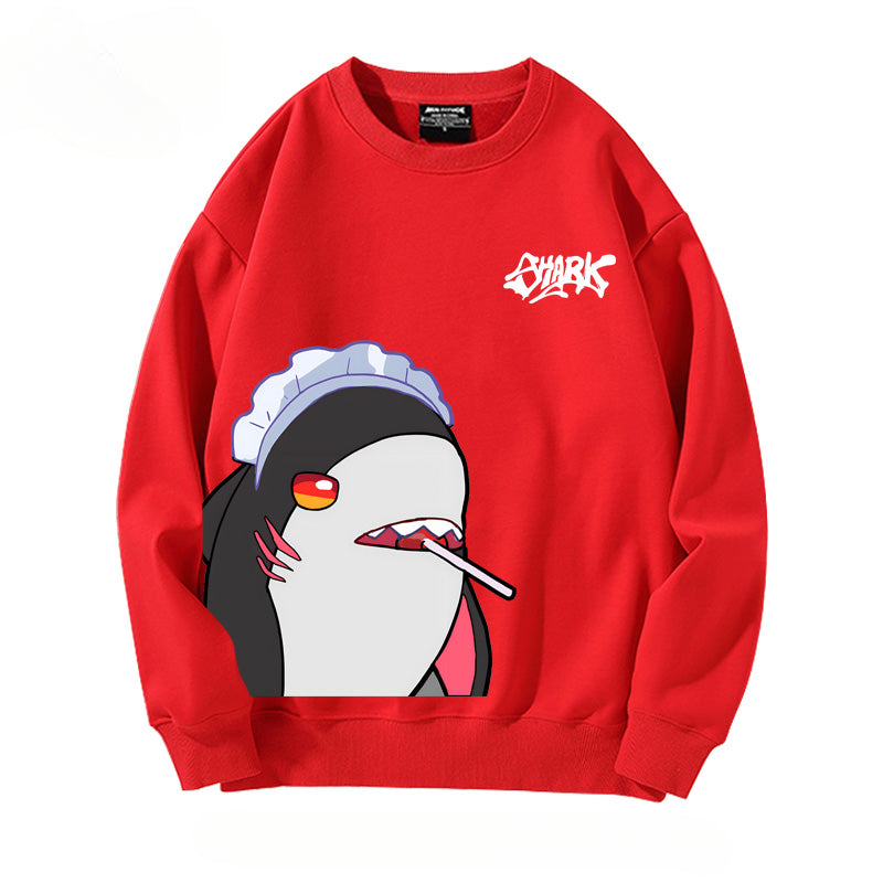 Casual Game Shark Loose Sweatshirt