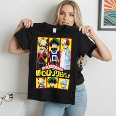 Deku Bakugo Todoroki Portraits T-Shirt Top