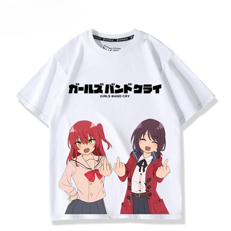 Casual Girls Anime Short Sleeve T-Shirt
