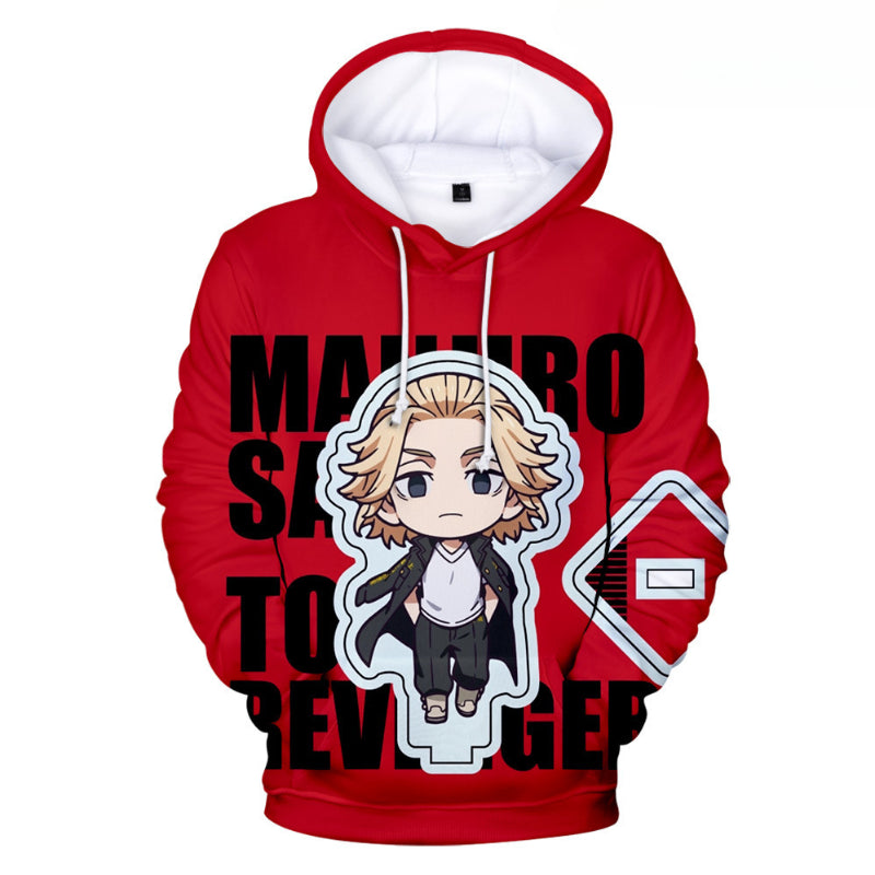Unisex Cute Anime Digital Loose Hoodie