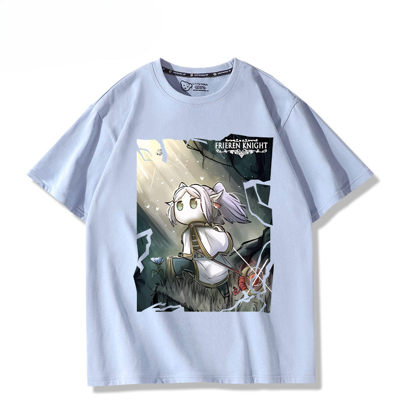 Unisex Anime Pattern Print Short-sleeved T-shirt