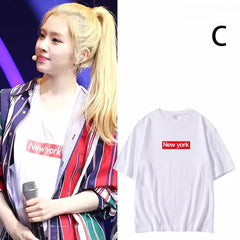 Irene SeulGi Letter Short-sleeved T-shirt