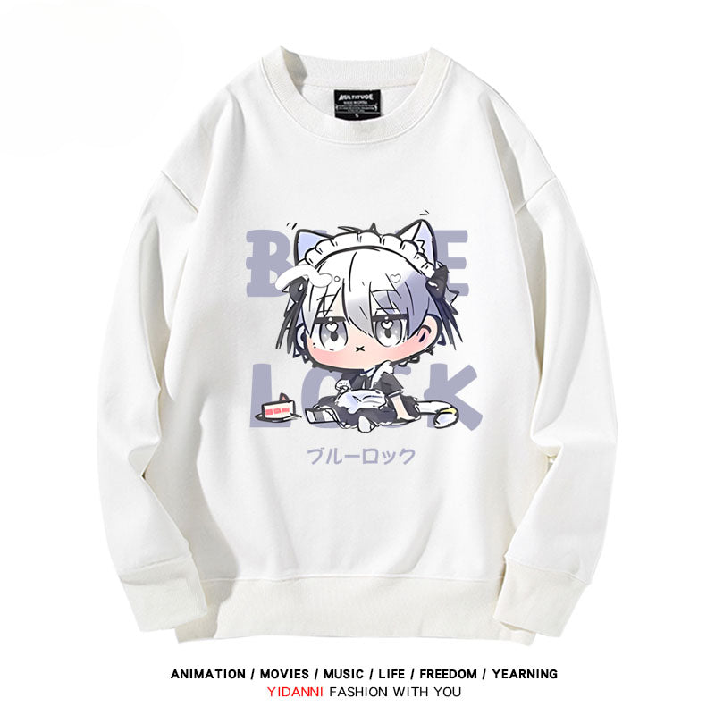 Cute Anime Pattern Crew Neck Sweatshirt