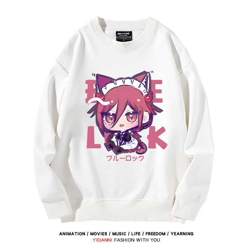 Cute Anime Pattern Crew Neck Sweatshirt