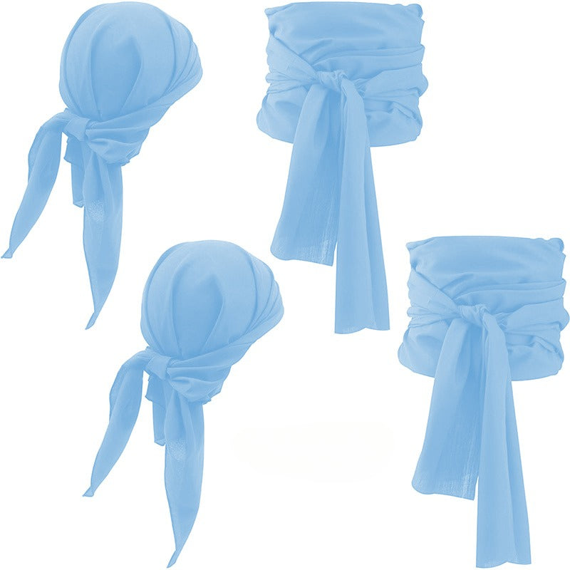 Medieval Pirate Headscarf Belt Two-piece Set
