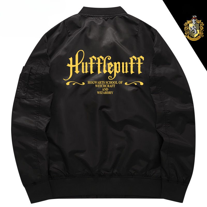 Unisex Harry Hogwarts Zipper Flight Jacket