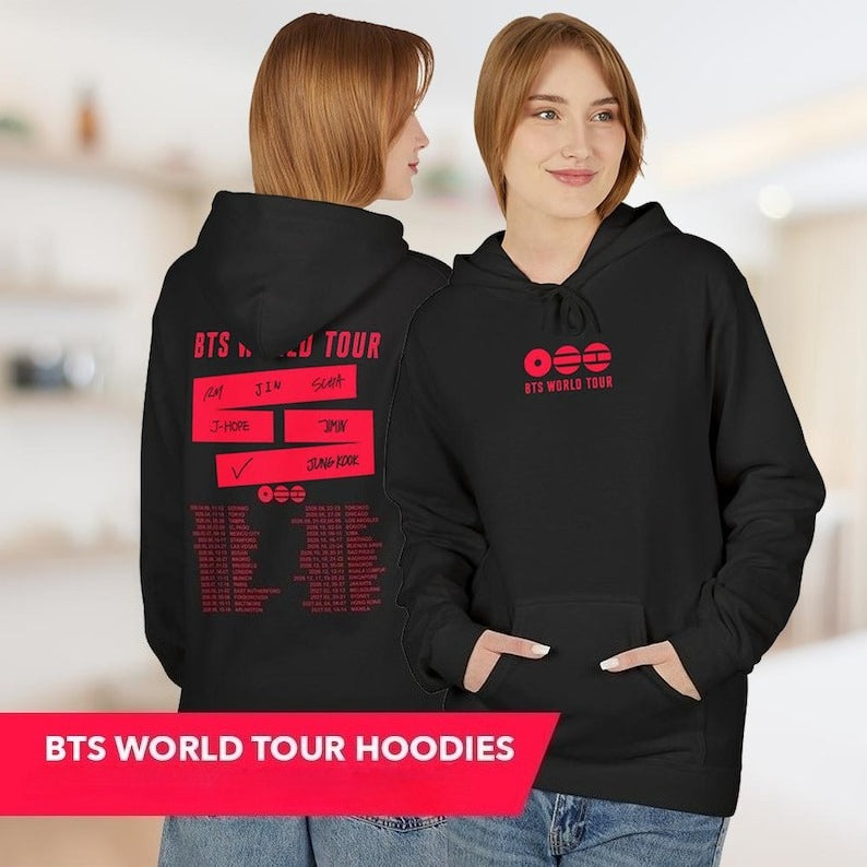 BTS World Tour 2026 Hoodie Top