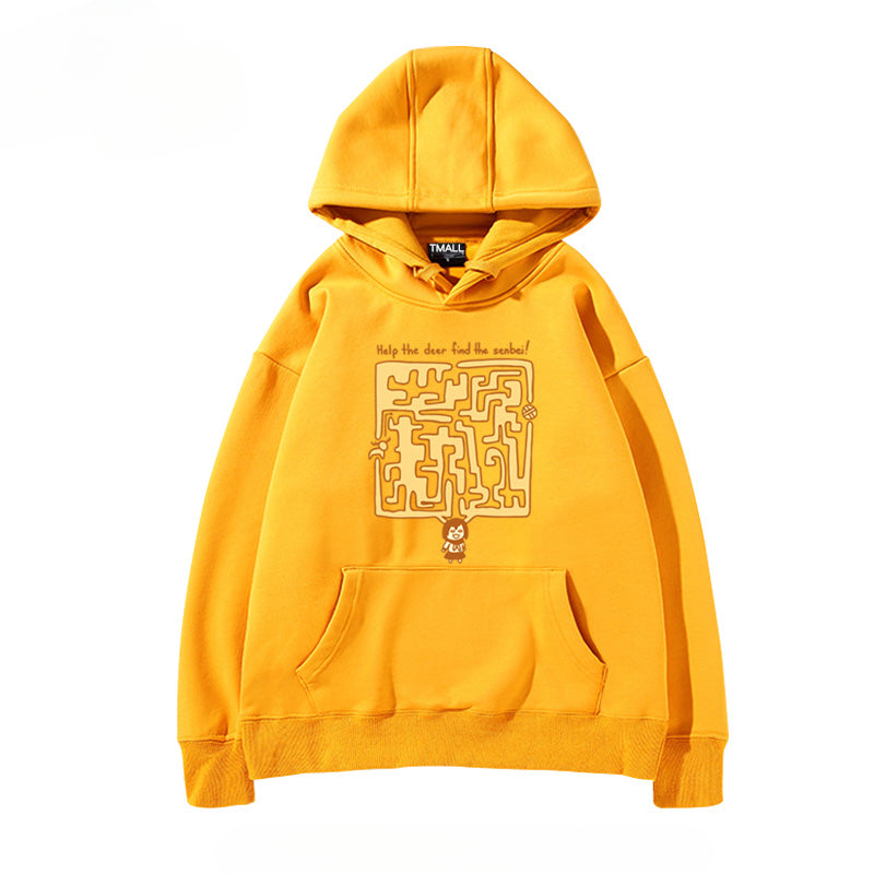 Women's Anime Graphic Pullover Hoodie