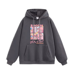 Casual Anime Hitori Printed Hoodie