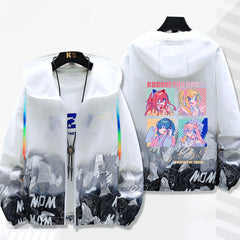Casual Anime Zipper Sunscreen Thin Jacket
