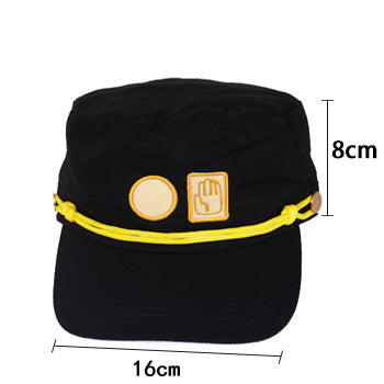 JOJO Embroidered Flat Top Hat