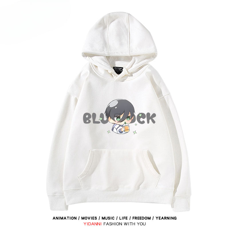 Cute Anime Graphic Print Pullover Hoodie