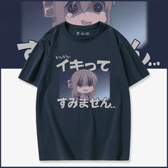 Bocchi Graphic Short-sleeved Cotton T-shirt