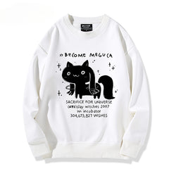 Trendy Girls Anime Crew Neck Sweatshirt